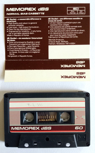 Memorex dbs musicassetta - dbs,